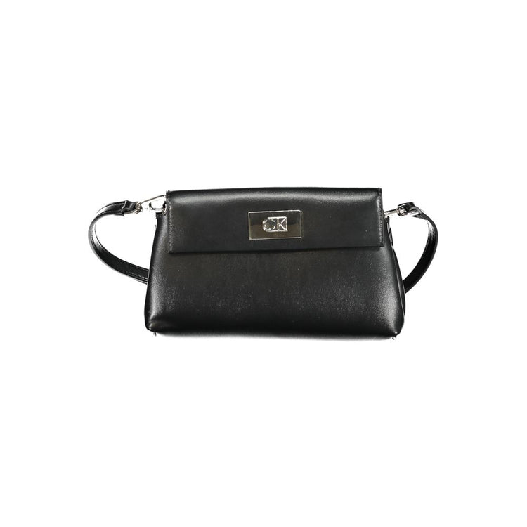 Calvin Klein - Structured Minimalist Recycled Polyester Shoulder Bag - Black Calvin Klein