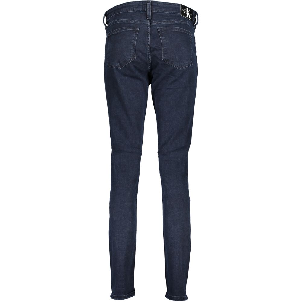 Calvin Klein - Sleek Mid Rise Skinny Jeans - Dark Blue Calvin Klein