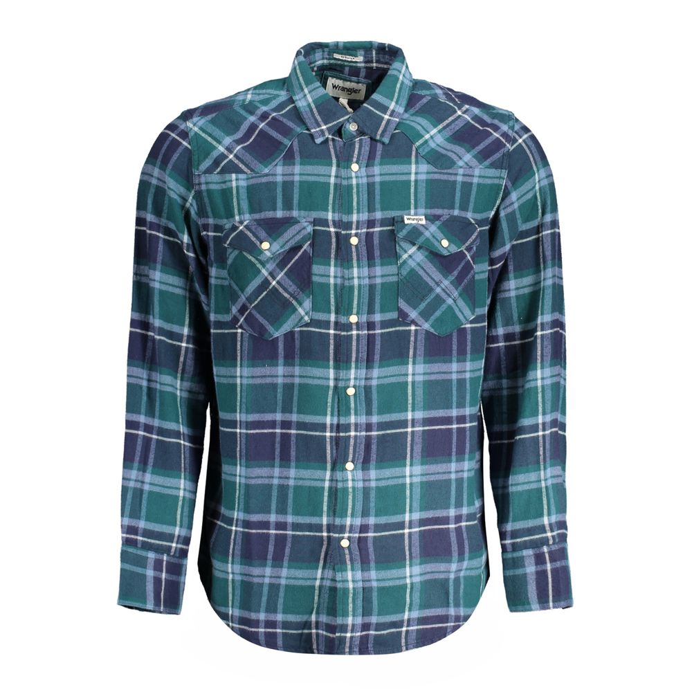 Wrangler Green Cotton Shirt -   -  Wrangler.