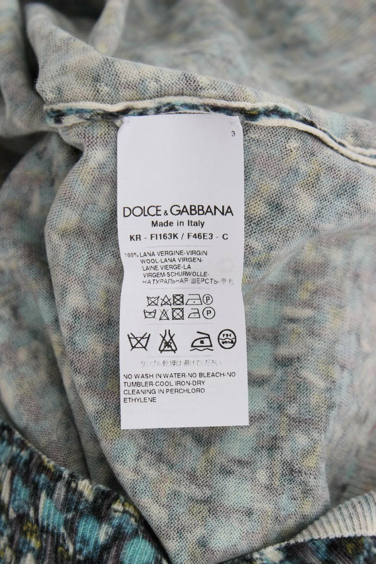 Dolce & Gabbana Blue Wool Sweater Sleeveless Pullover -   -  Dolce & Gabbana.