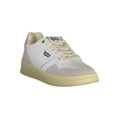 Gas White Artificial Leather Sneaker -   -  Gas.