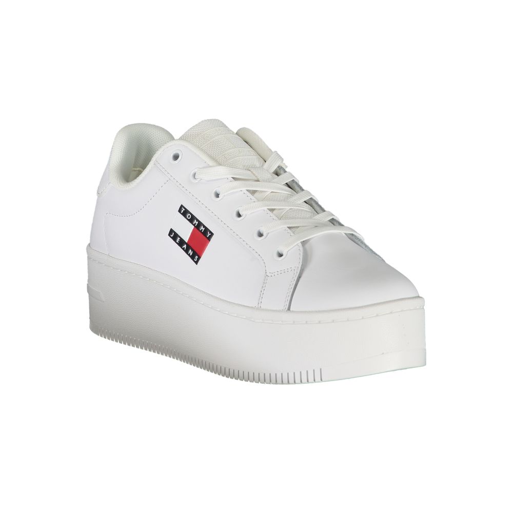 Tommy Hilfiger White Polyester Sneaker -   -  Tommy Hilfiger.