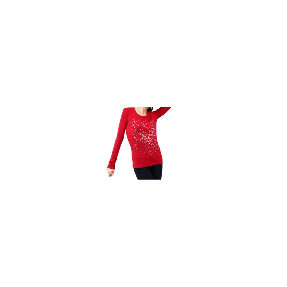 Montana Blu Red Cotton Women T-Shirt -   -  Montana Blu.