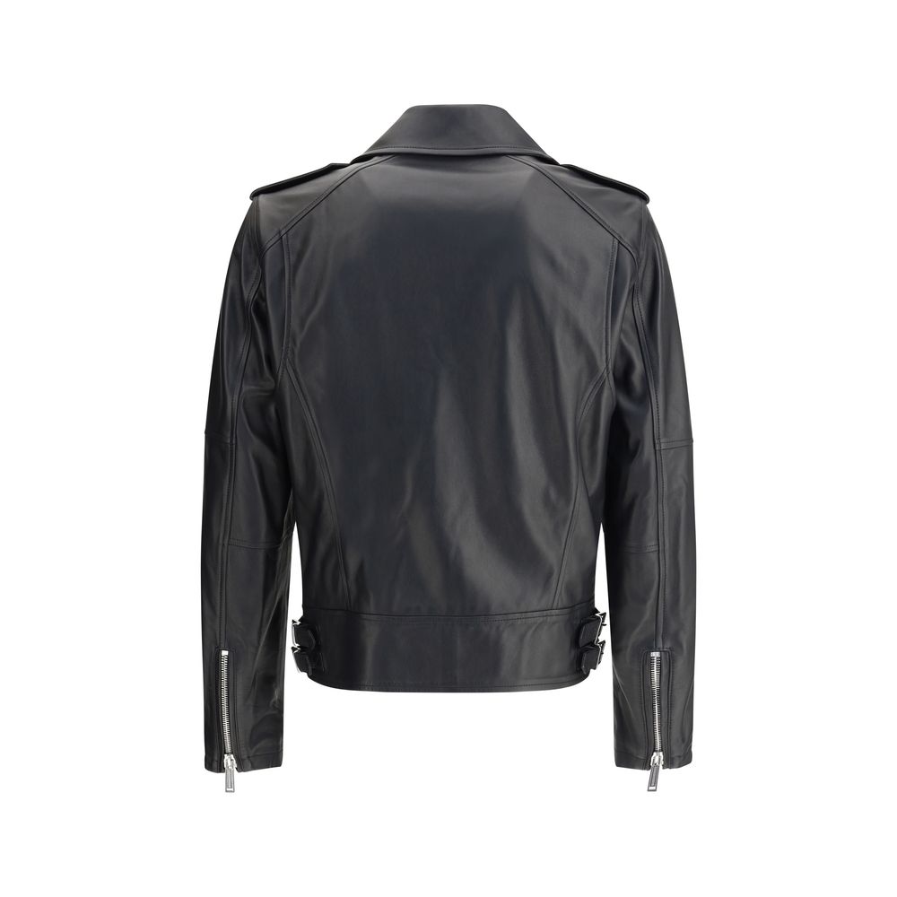 Dsquared² Kiodo leather Jacket -   -  Dsquared².
