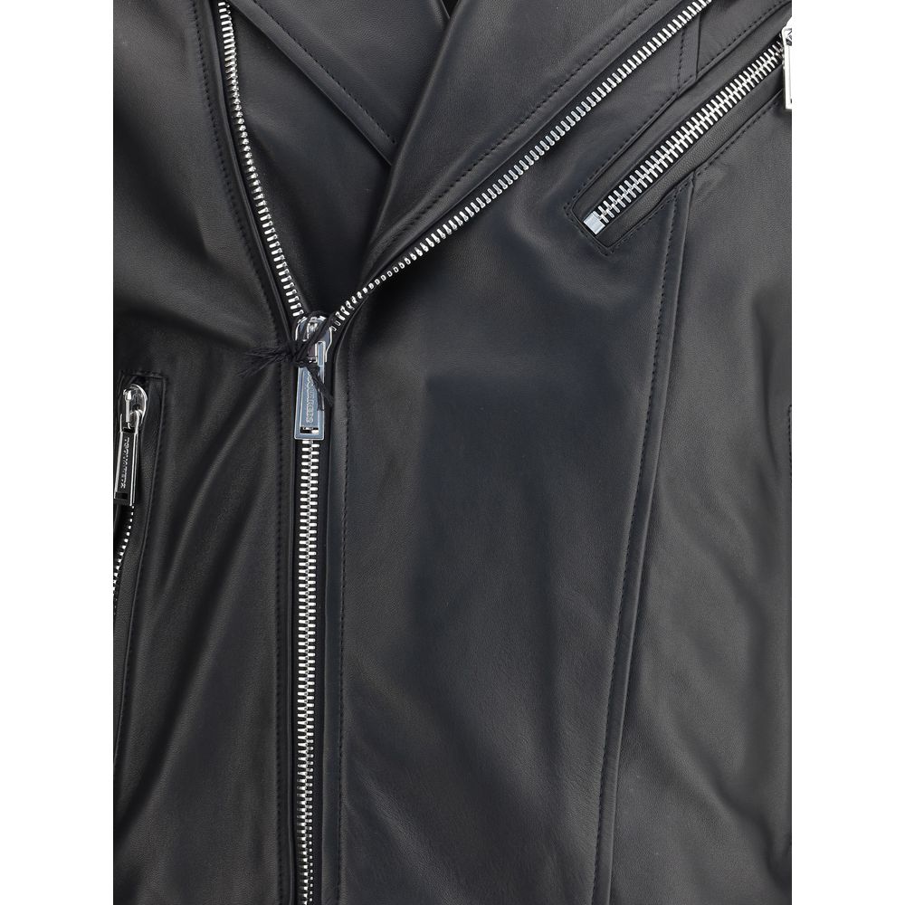 Dsquared² Kiodo leather Jacket -   -  Dsquared².