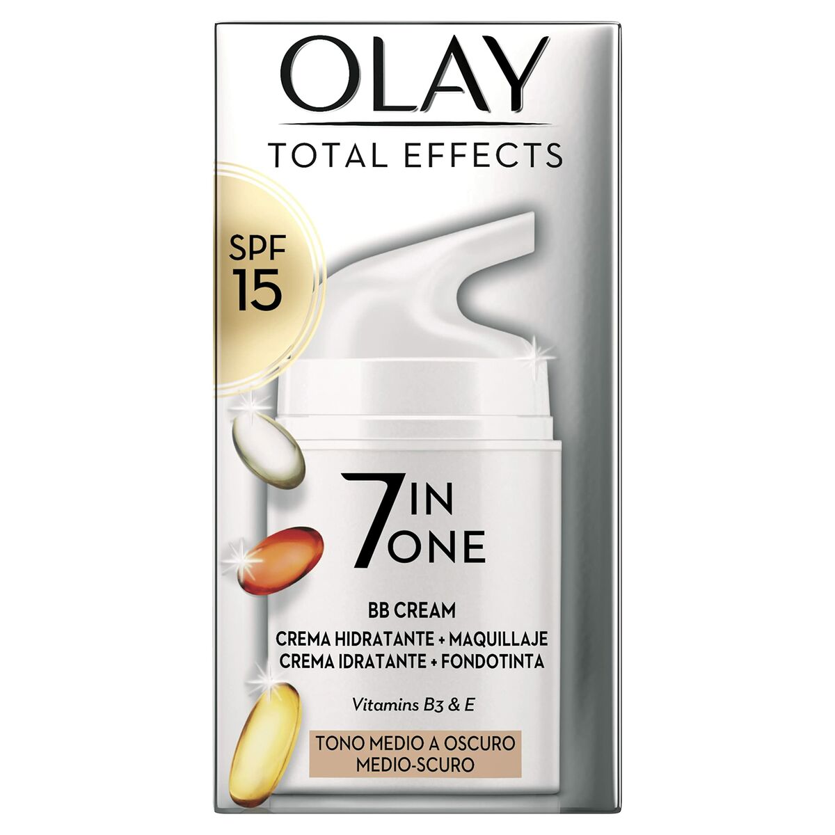 Hydrating Cream with Colour Olay Total Effects Bb Cream Medium Dark Spf 15 50 ml -  Beauty, Make-up -  Olay.