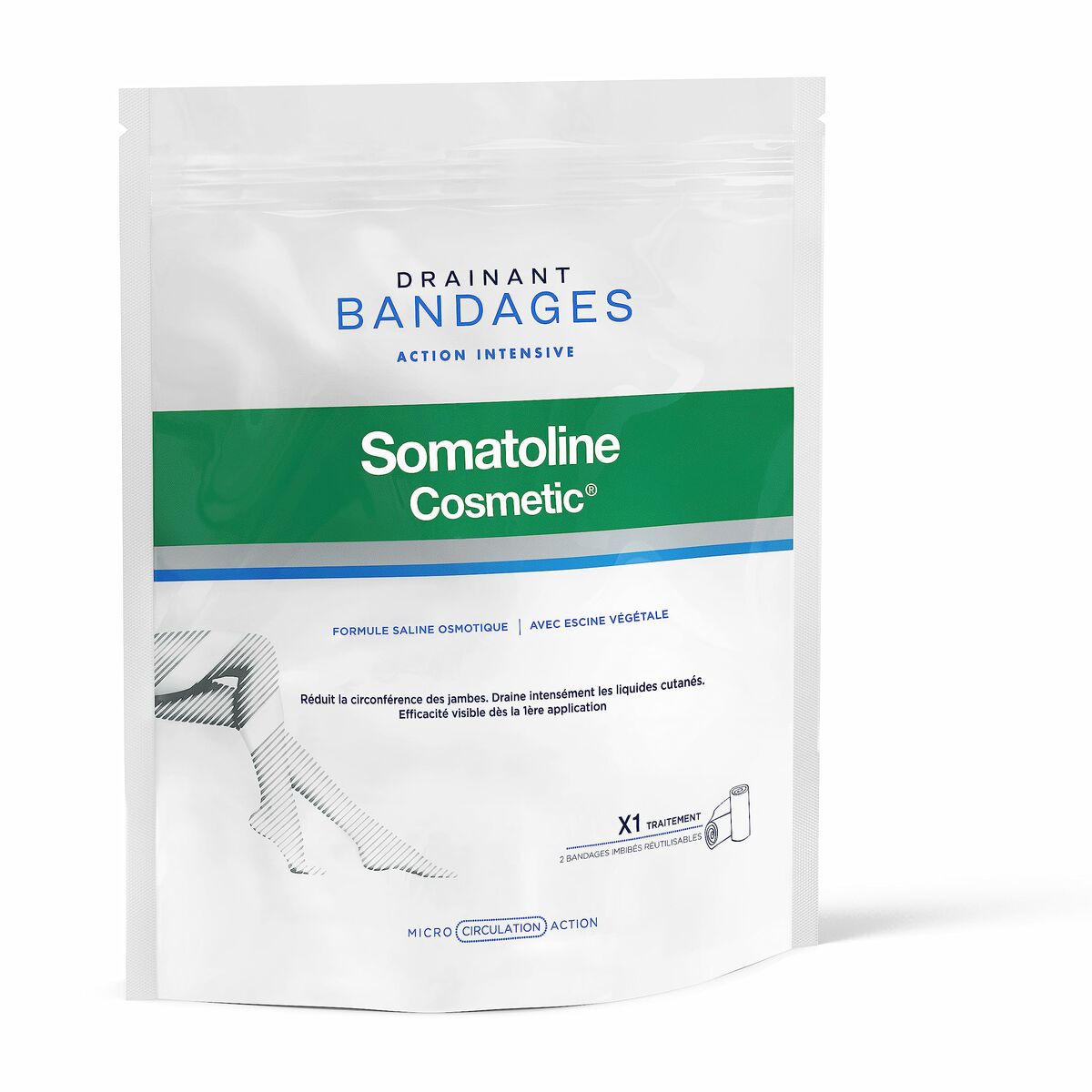 Bandages Somatoline Drenante Kit Completo Reducer Draining (1 Unit) (2 uds) -  Beauty, Skin care -  Somatoline.