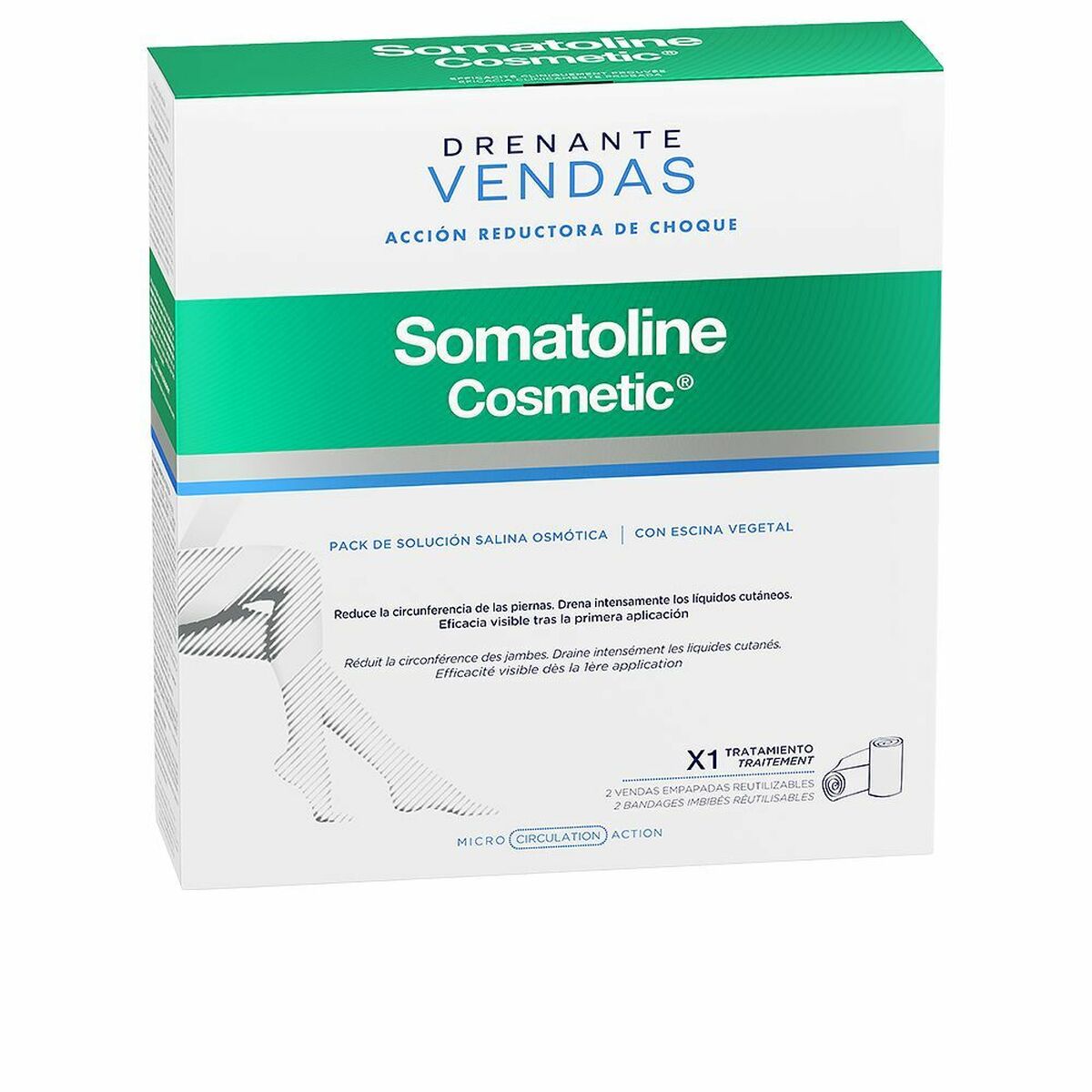 Bandages Somatoline Drenante Kit Completo Reducer Draining (1 Unit) (2 uds) -  Beauty, Skin care -  Somatoline.