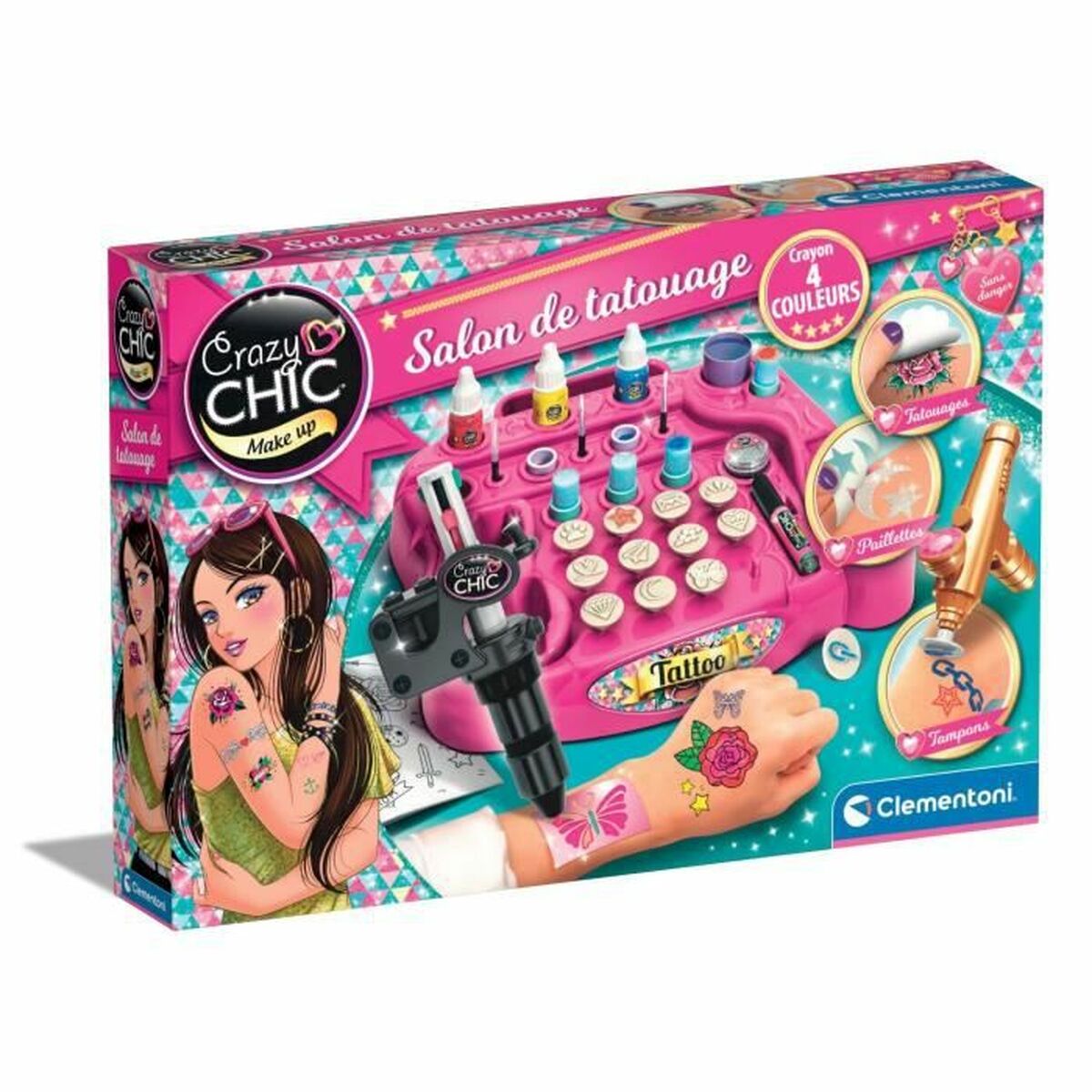 Temporary Tattoos Clementoni CLEM52687 -  Beauty, Make-up -  Clementoni.