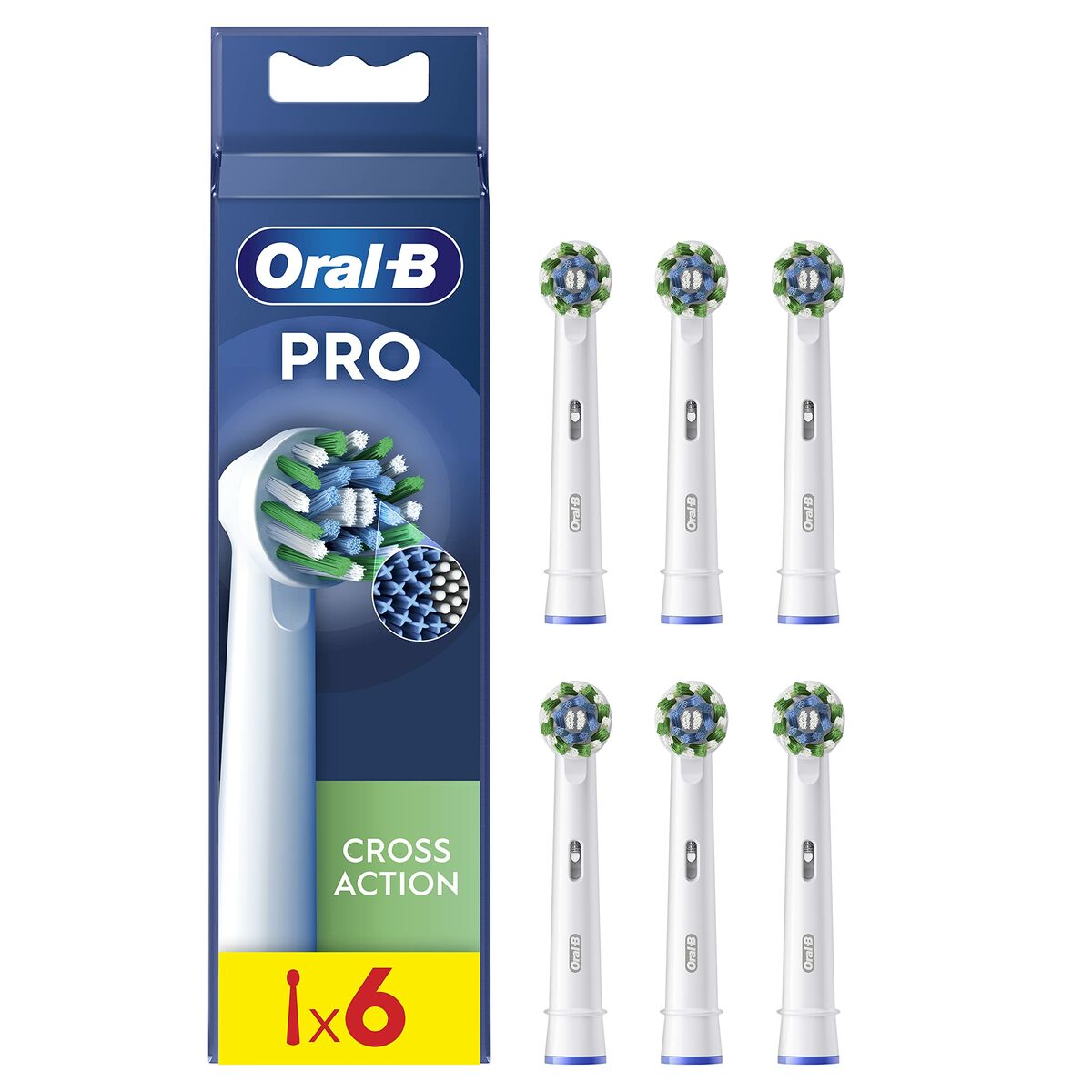 Replacement Head Oral-B Pro Cross Action 6 Units -  Health and personal care, Oral care -  Oral-B.