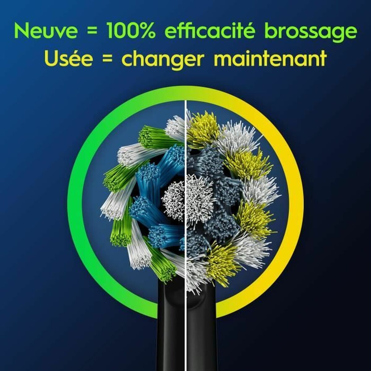 Replacement Head Oral-B Pro Cross action Black 4 Units -  Health and personal care, Oral care -  Oral-B.