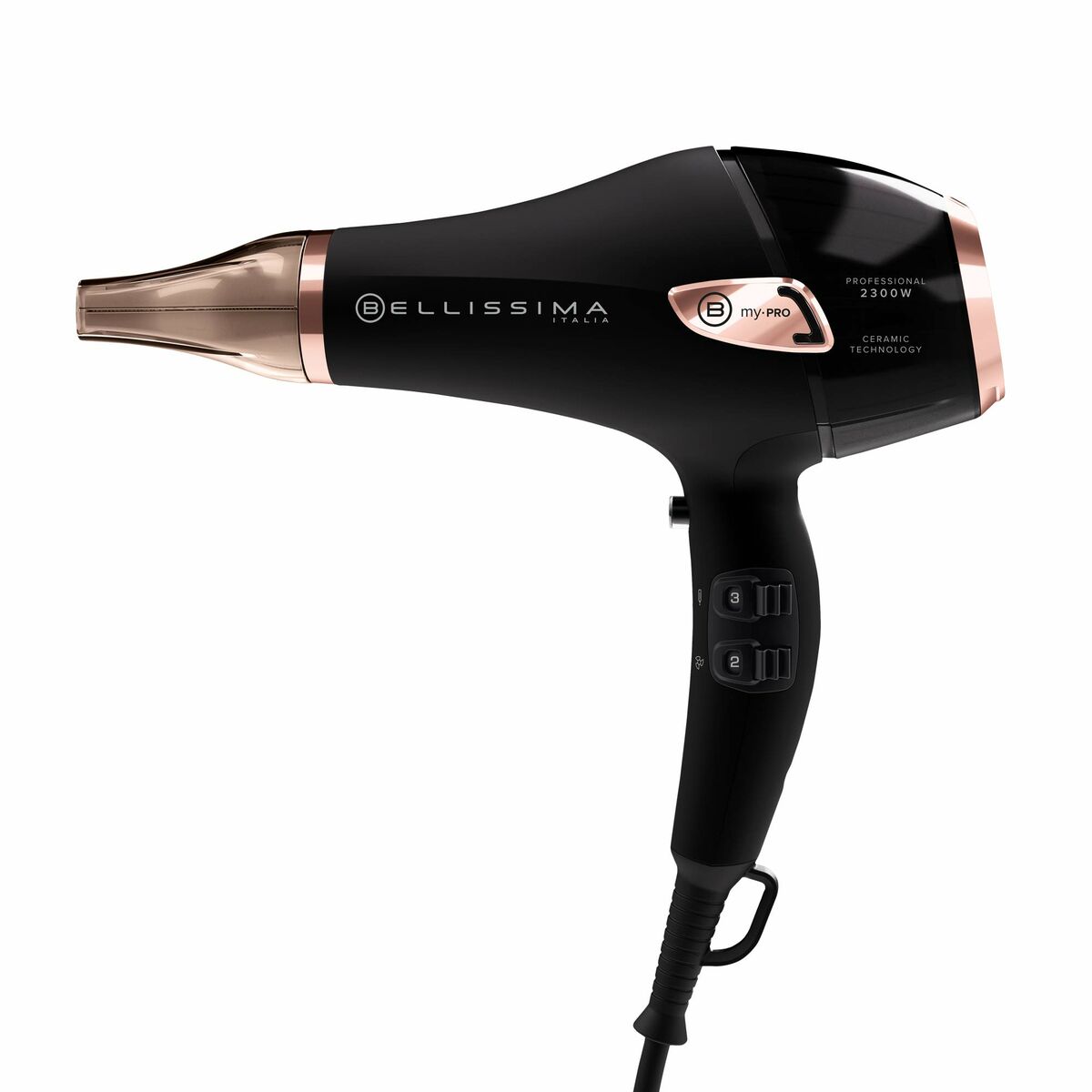 Hairdryer Bellissima 11665 2300 W Black / Rose Gold -  Beauty, Hair care -  Bellissima.