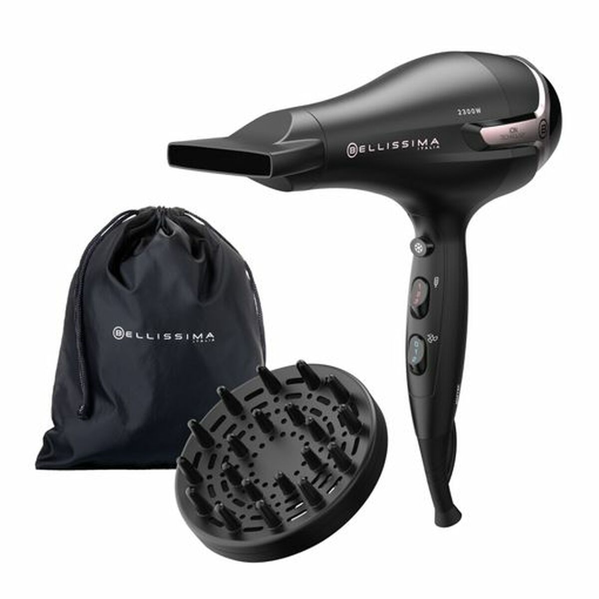 Hairdryer Bellissima K9 2500DC Black / Rose Gold 2300 W -  Beauty, Hair care -  Bellissima.