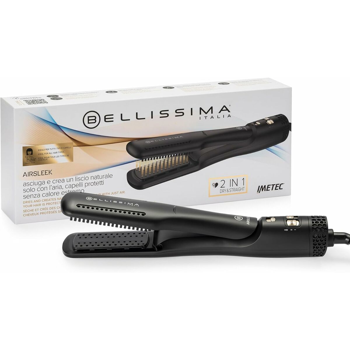 Curling Tongs Bellissima AIRSLEEK2EN1 -  Beauty, Hair care -  Bellissima.