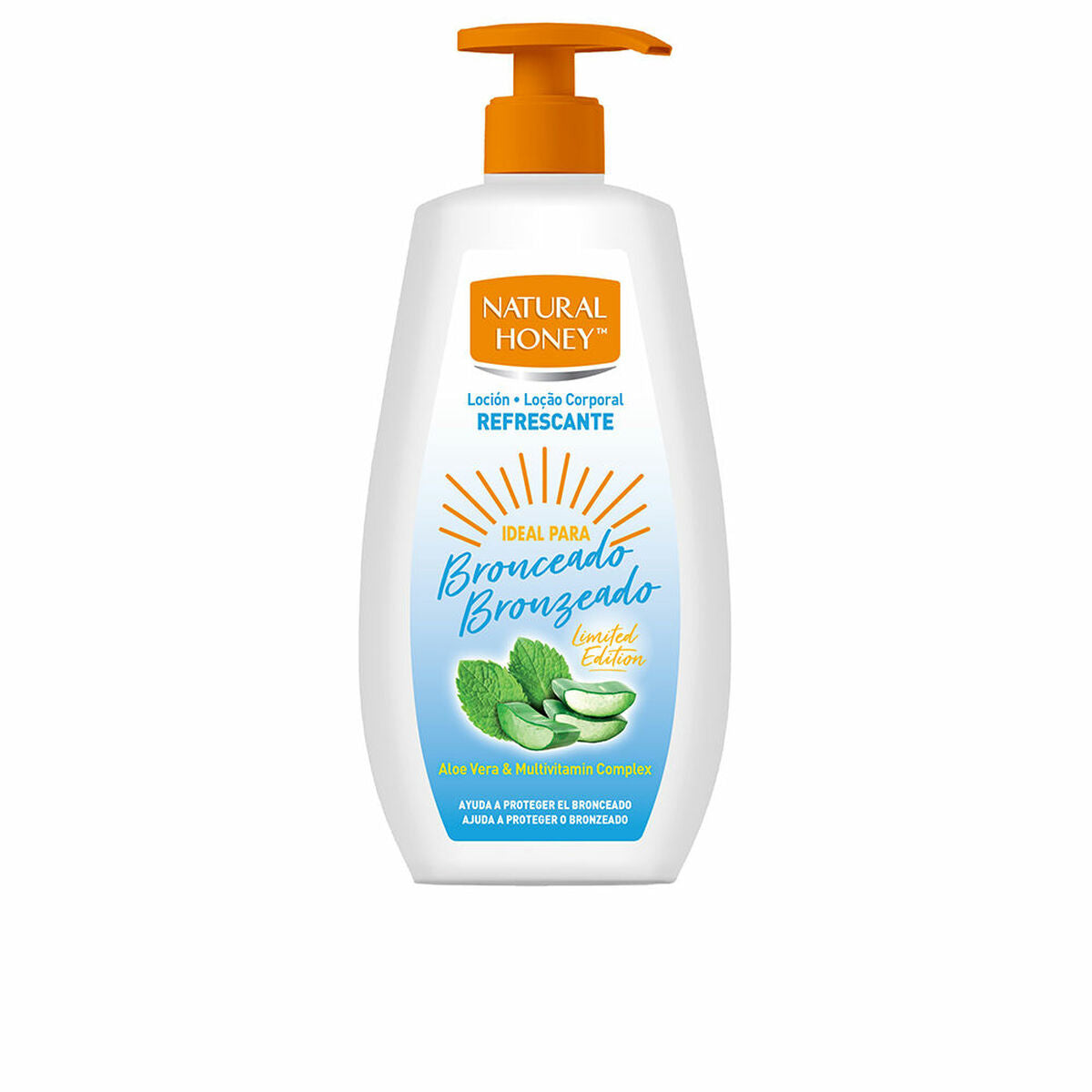 Hydrating Bronzing Body Lotion Natural Honey ALOE VERA BRONCEADO 360 ml -  Beauty, Skin care -  Natural Honey.