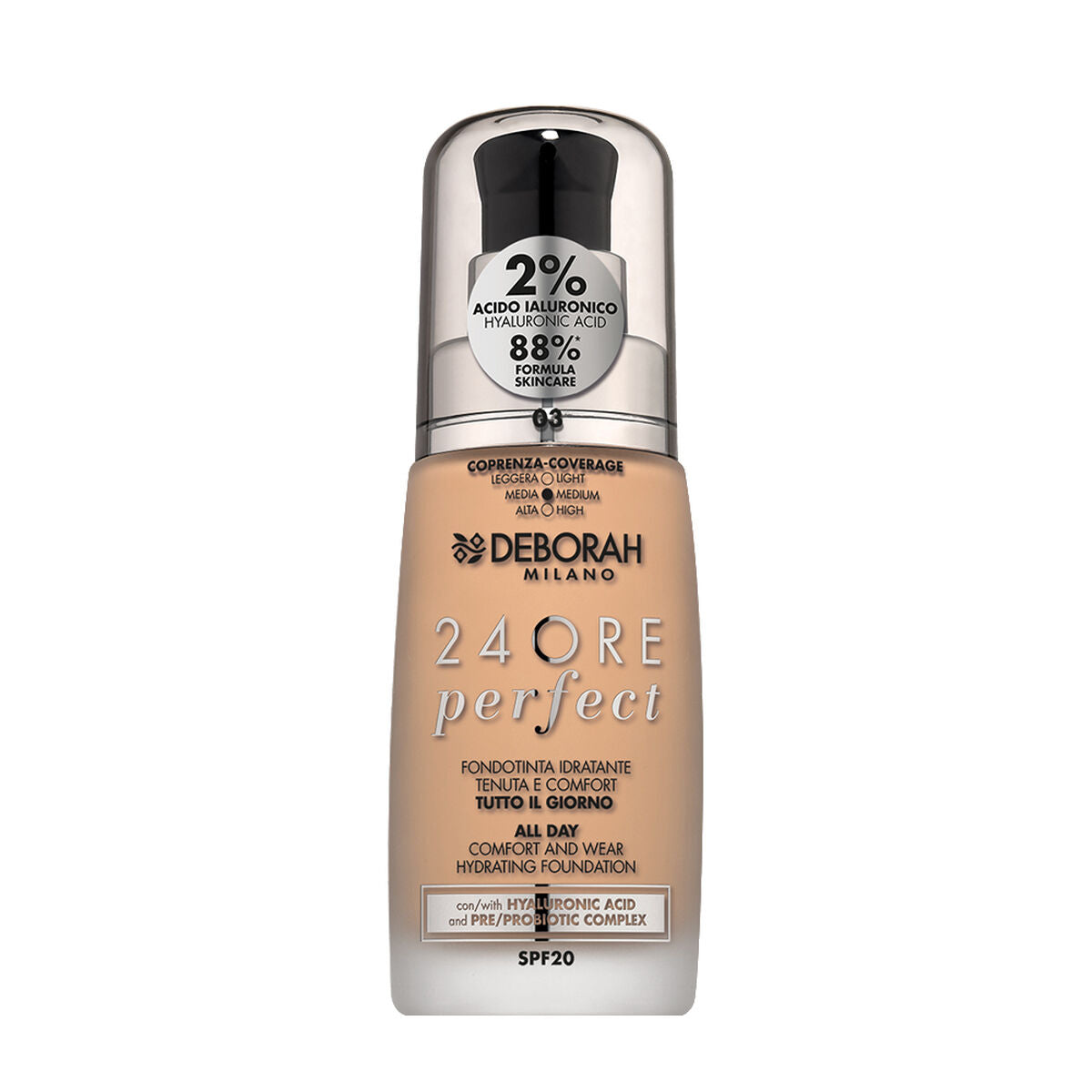 Crème Make-up Base Deborah 4ORE PERFECT Nº 3 -  Beauty, Make-up -  Deborah.
