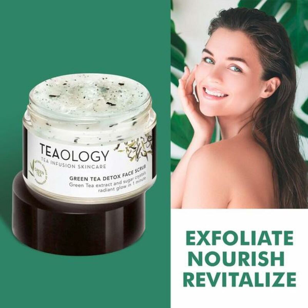 Exfoliating Mask Teaology Green Tea Sugar Detoxifying (50 ml) -  Beauty, Skin care -  Teaology.