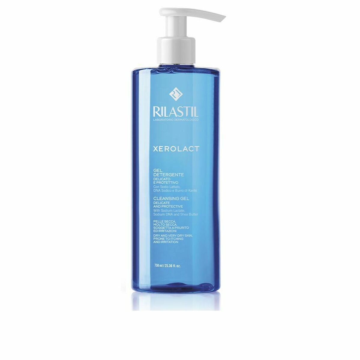 Facial Cleansing Gel Rilastil XEROLACT GEL 750ML Protector 750 ml -  Beauty, Skin care -  Rilastil.