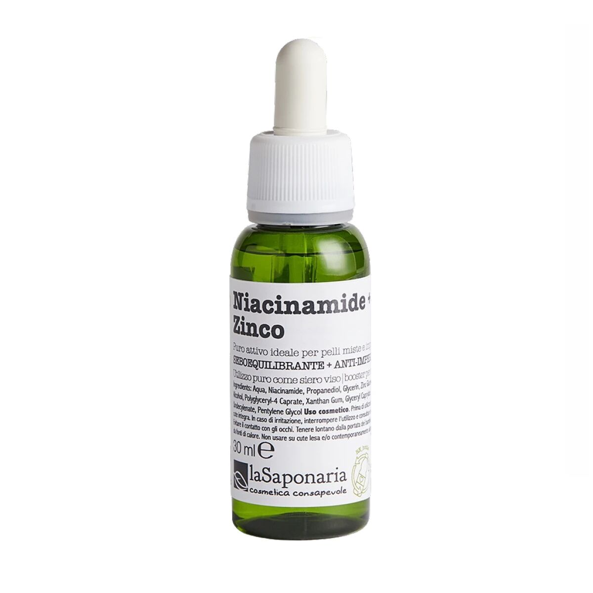 Facial Serum La Saponaria Niacinamida + Zinc 30 ml -  Beauty, Skin care -  La Saponaria.