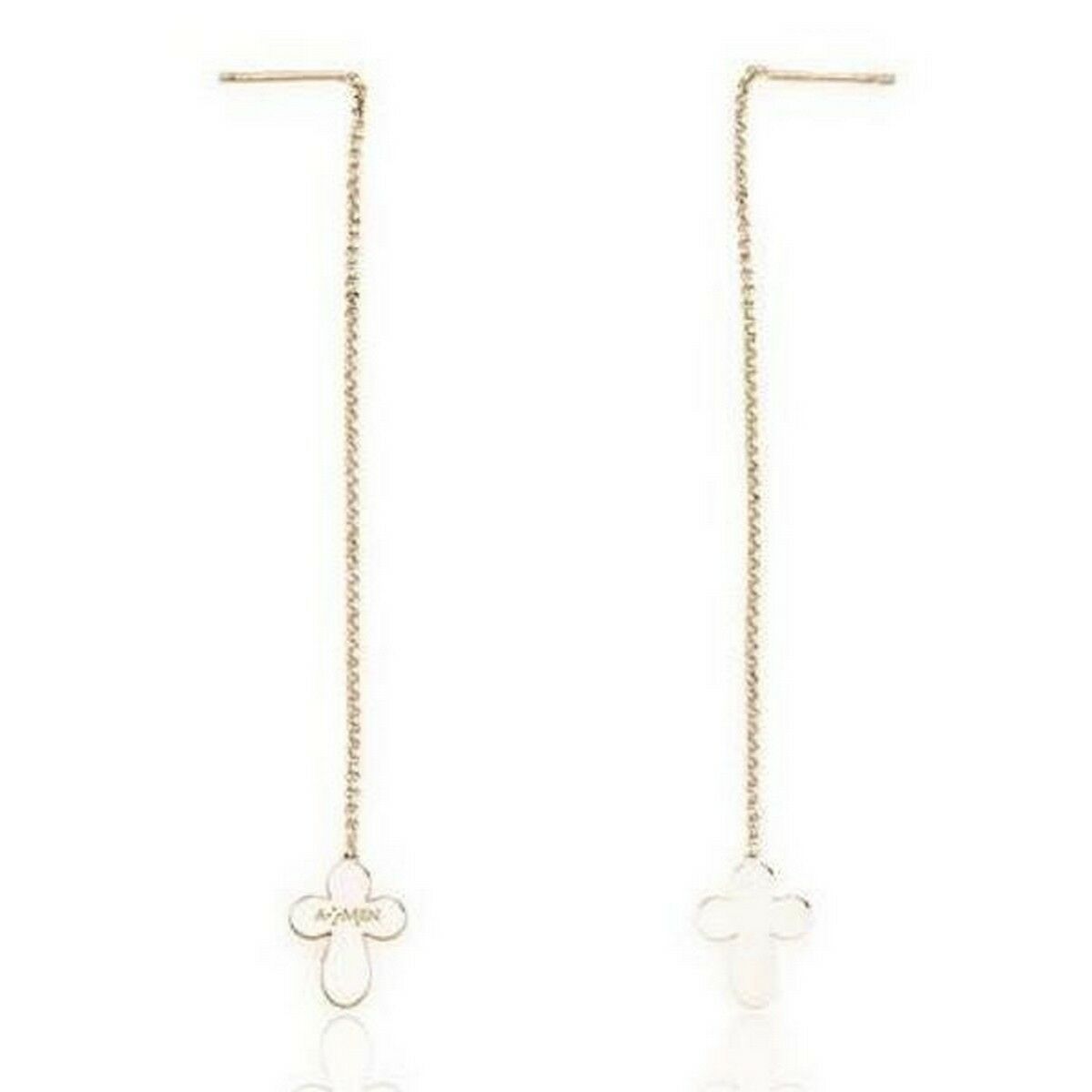 Ladies' Earrings Amen CROCE ROSE GOLD Sterling silver 925 -  Jewellery, Women -  Amen.