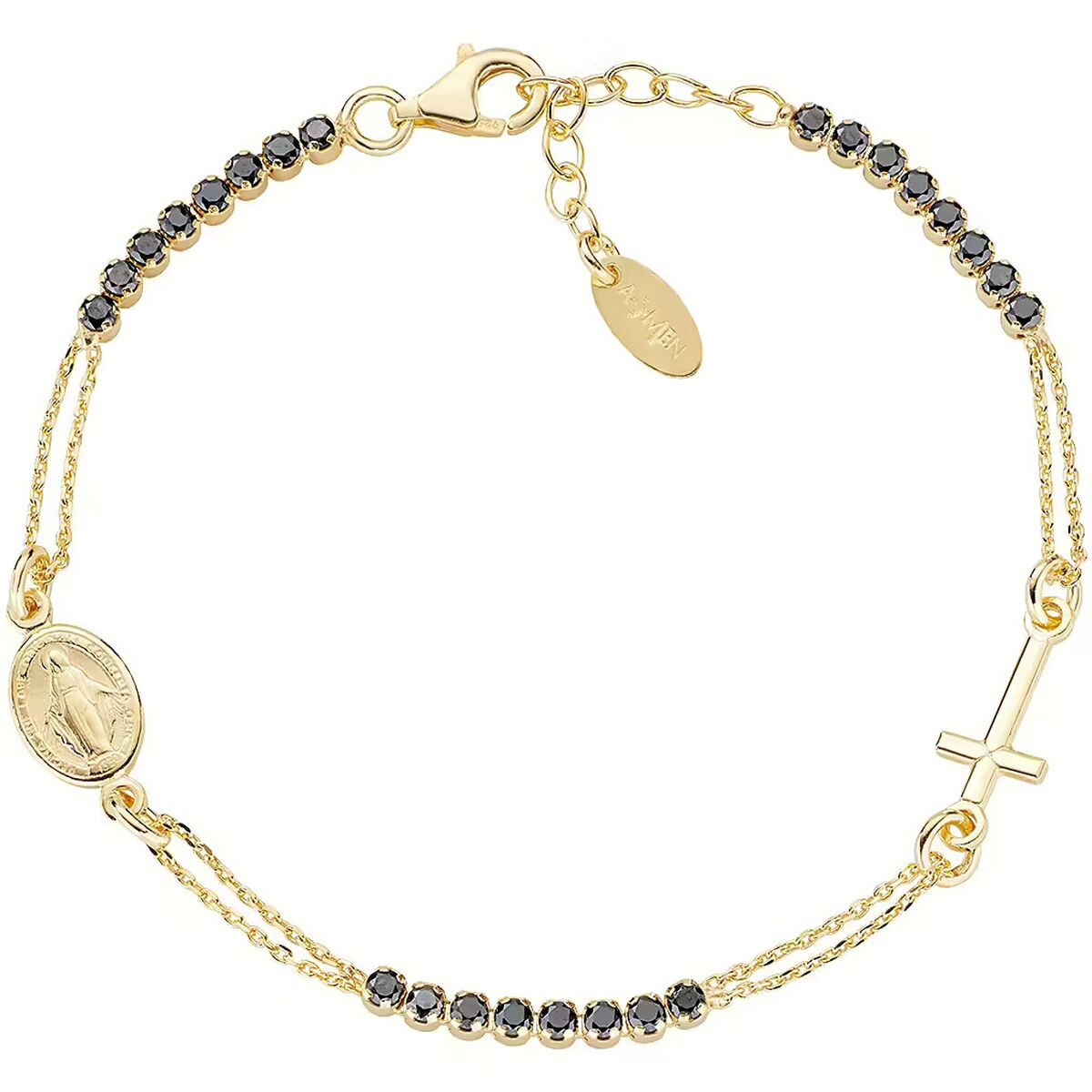 Ladies' Necklace Amen BRCRMIGNZ3 Golden -  Jewellery, Women -  Amen.