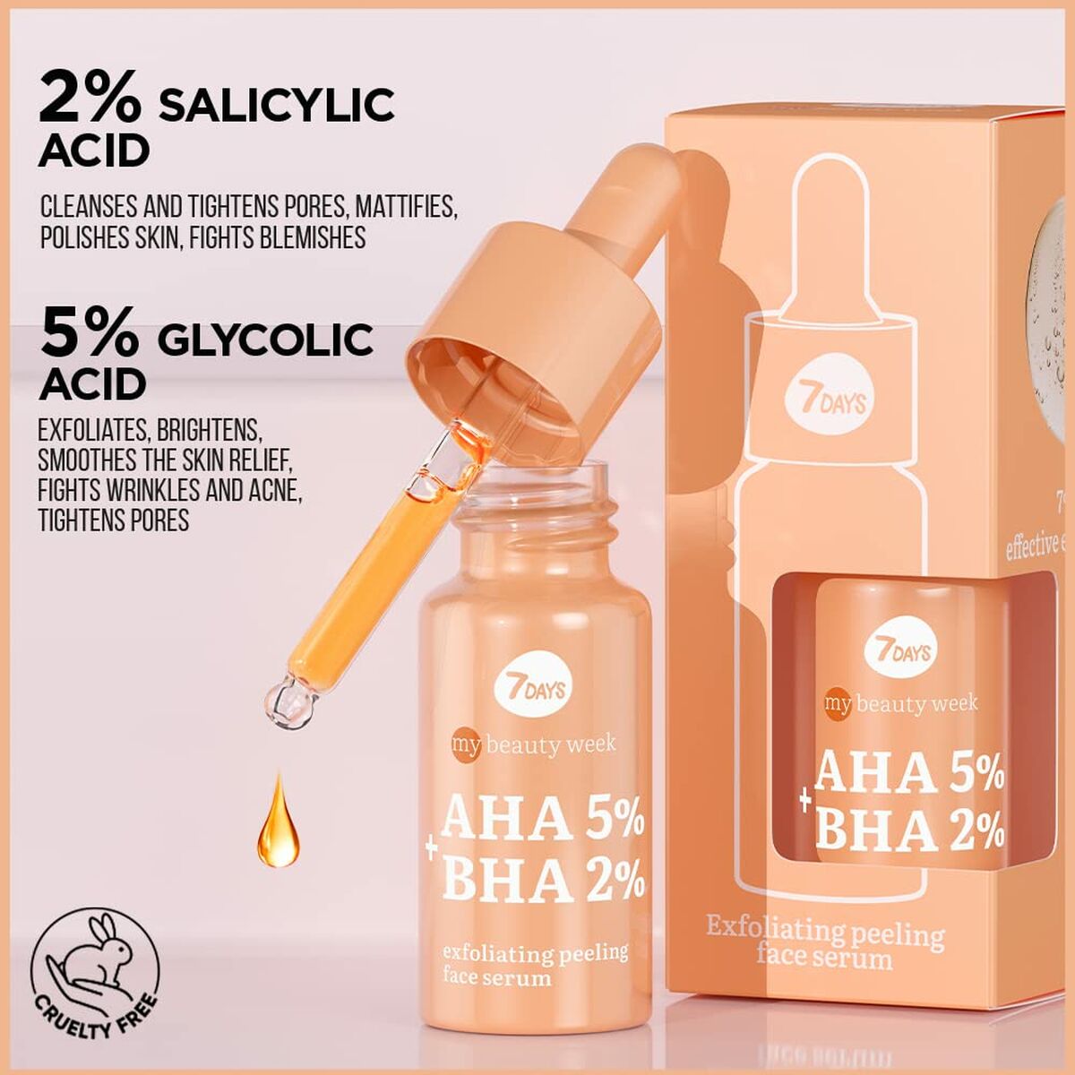 Exfoliating Serum 7DAYS MY BEAUTY WEEK 20 ml -  Beauty, Skin care -  7DAYS.