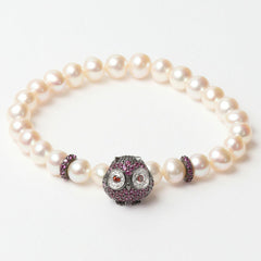 Ladies' Bracelet Lancaster JLA-BR-OWL-5-WH 16 mm -  Jewellery, Women -  Lancaster.