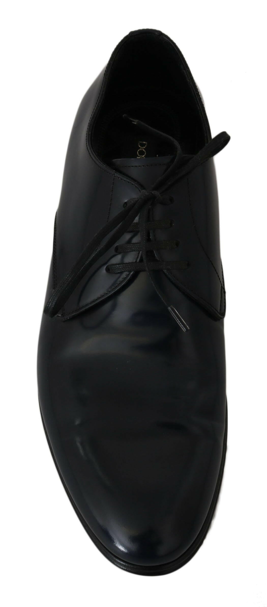 Dolce & Gabbana Blue Leather Dress Derby Formal Mens Shoes -   -  Dolce & Gabbana.