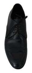 Dolce & Gabbana Blue Leather Dress Derby Formal Mens Shoes -   -  Dolce & Gabbana.