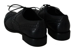 Dolce & Gabbana Blue Leather Wingtip Oxford Dress  Shoes -   -  Dolce & Gabbana.