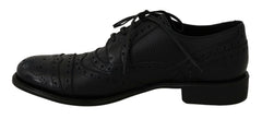 Dolce & Gabbana Blue Leather Wingtip Oxford Dress  Shoes -   -  Dolce & Gabbana.