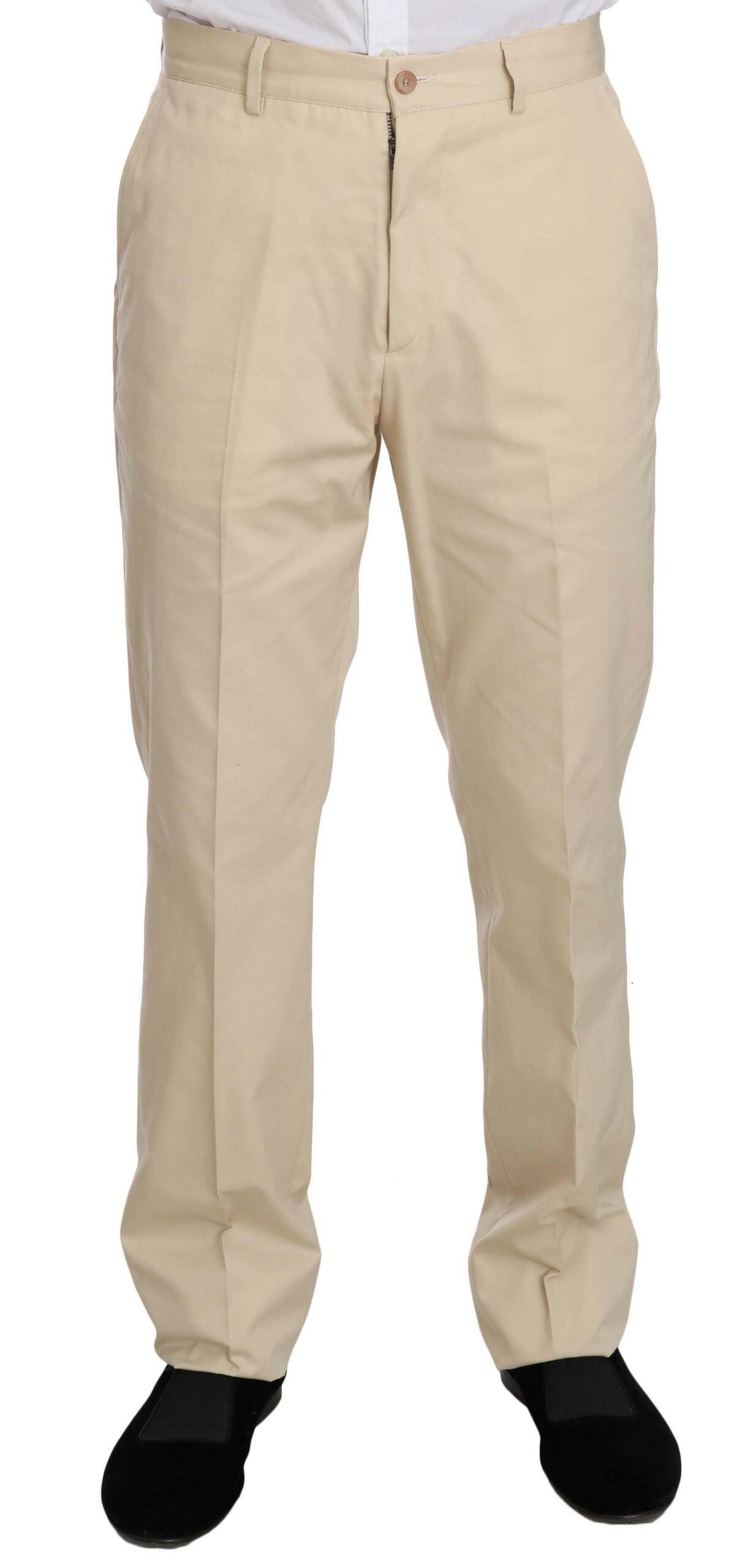 Romeo Gigli Two Piece 3 Button Beige Cotton Solid Suit -   -  Romeo Gigli.