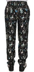 Dolce & Gabbana Black Musical Instrument Sleepwear Pants -   -  Dolce & Gabbana.