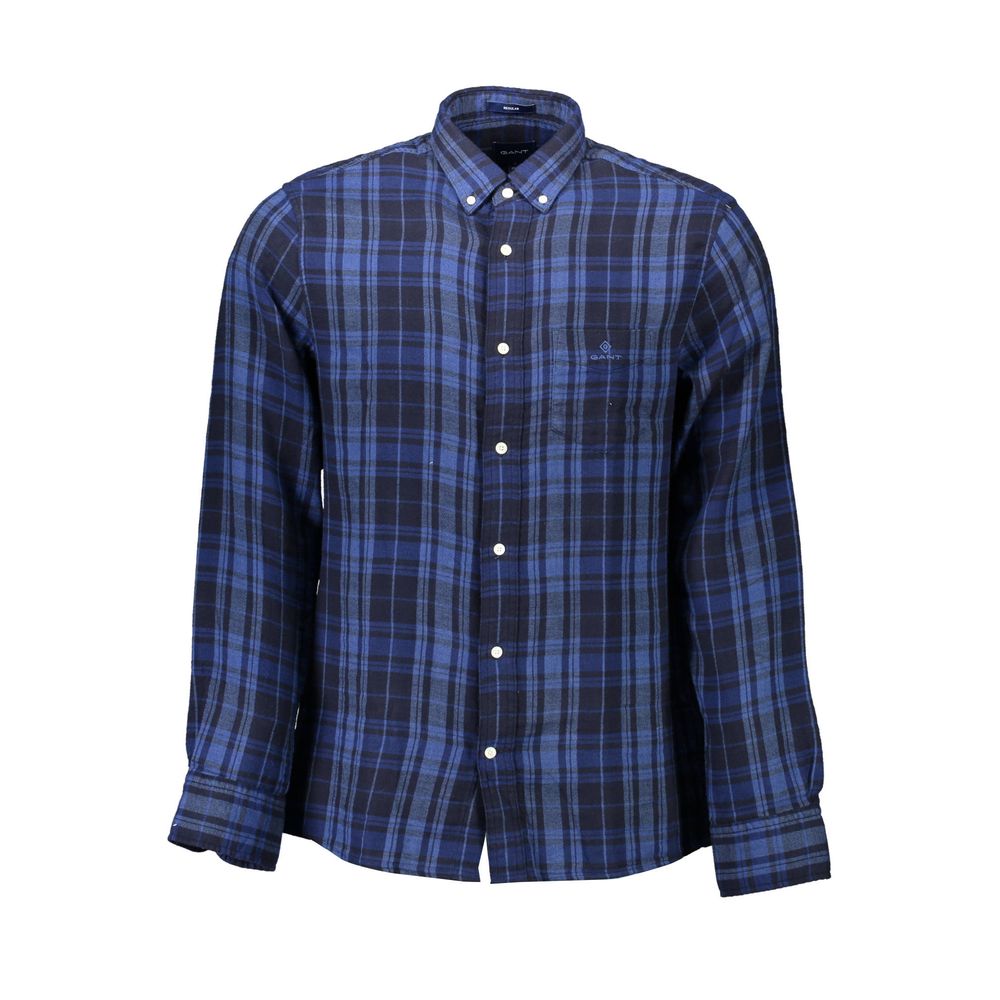 Gant Blue Cotton Shirt -   -  Gant.