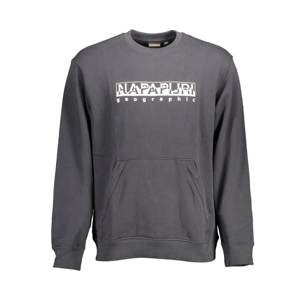 Napapijri Black Cotton Sweater -   -  Napapijri.
