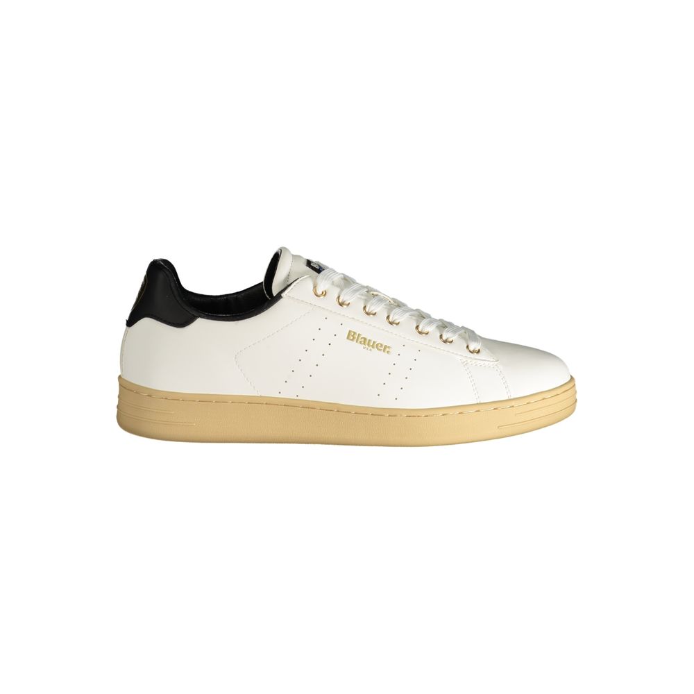 Blauer White Polyester Sneaker -   -  Blauer.