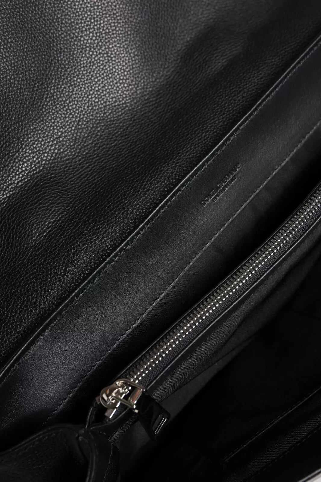 Dolce & Gabbana Black Leather Document Briefcase Top Handle Bag -   -  Dolce & Gabbana.