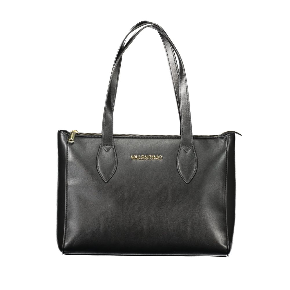Valentino - Structured Polyethylene Shoulder Bag - Black