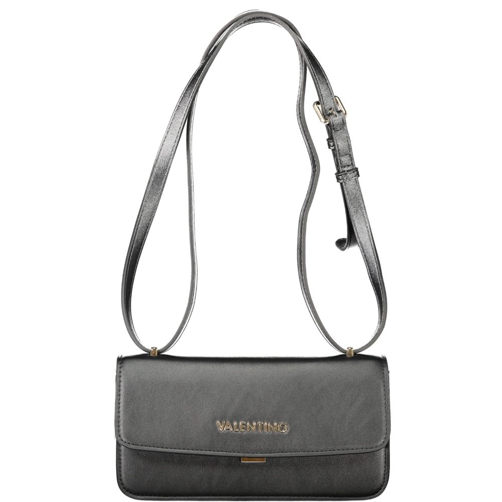 Valentino - Sleek Polyethylene Shoulder Bag with Adjustable Strap - Black