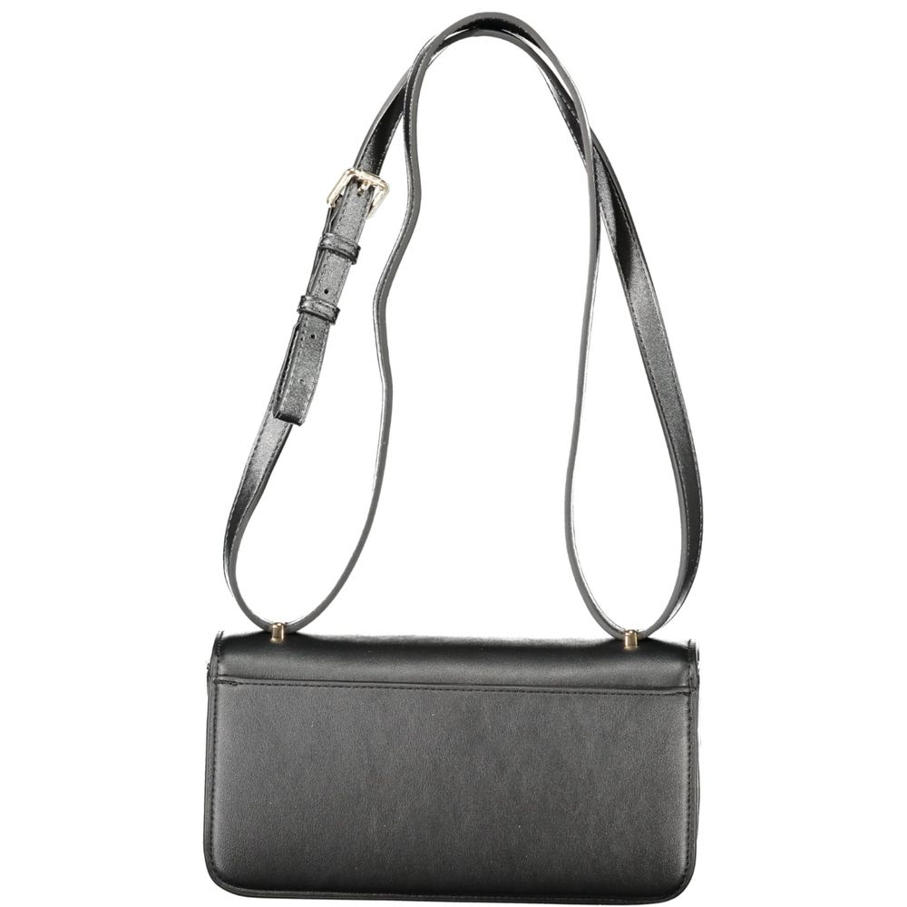 Valentino - Sleek Polyethylene Shoulder Bag with Adjustable Strap - Black