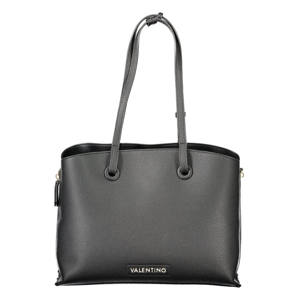 Valentino - Structured Polyethylene Top Handle Bag - Black