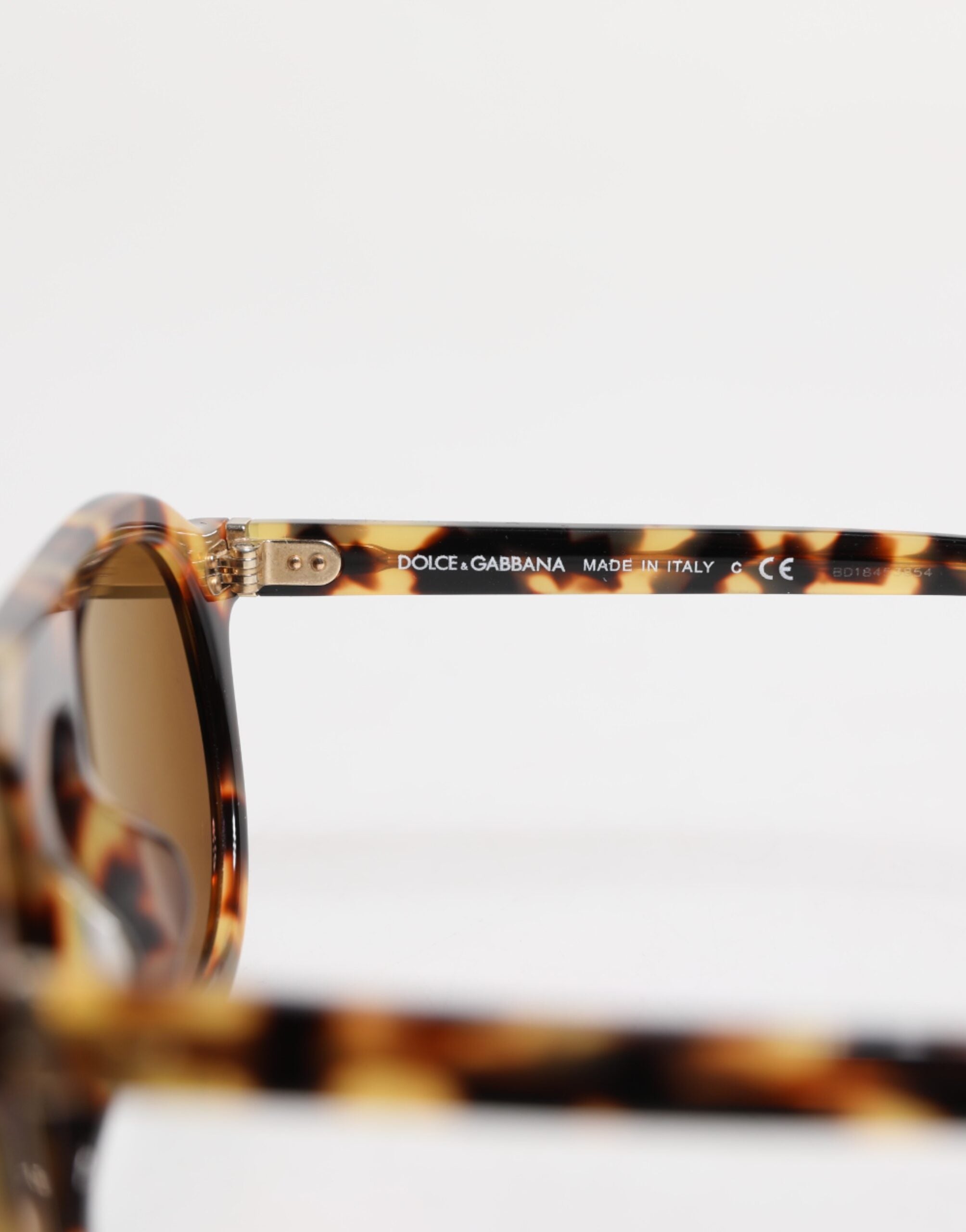 Dolce & Gabbana Brown Acetate Round Leopard Print Eyewear Sunglasses -   -  Dolce & Gabbana.