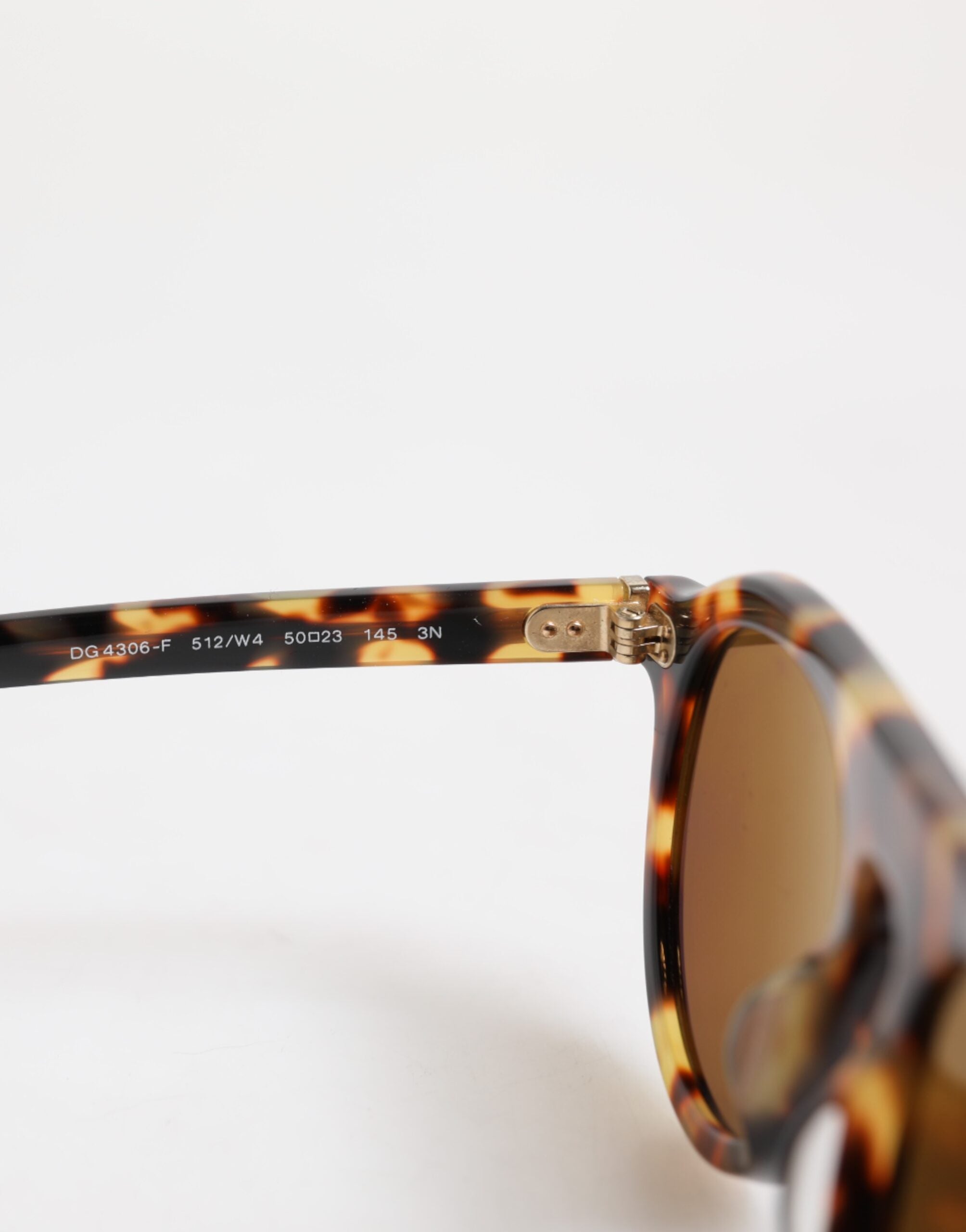 Dolce & Gabbana Brown Acetate Round Leopard Print Eyewear Sunglasses -   -  Dolce & Gabbana.