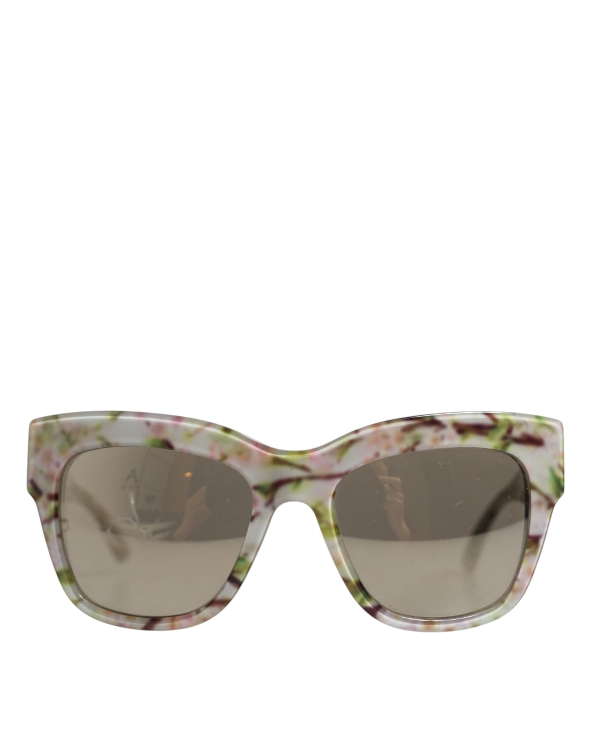 Dolce & Gabbana White DG4231F Floral Acetate Rectangle Shades Sunglasses -   -  Dolce & Gabbana.