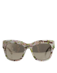Dolce & Gabbana White DG4231F Floral Acetate Rectangle Shades Sunglasses -   -  Dolce & Gabbana.