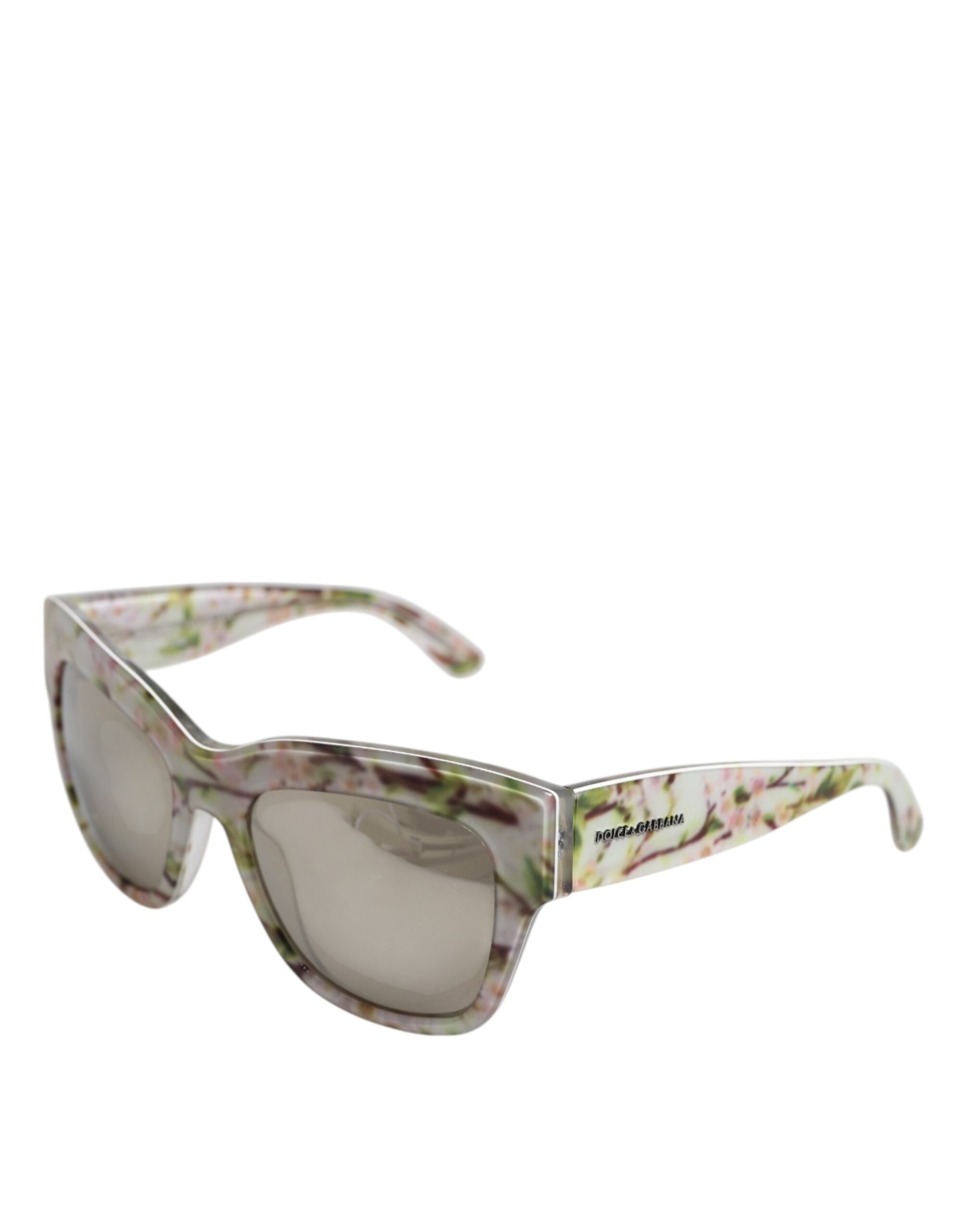 Dolce & Gabbana White DG4231F Floral Acetate Rectangle Shades Sunglasses -   -  Dolce & Gabbana.