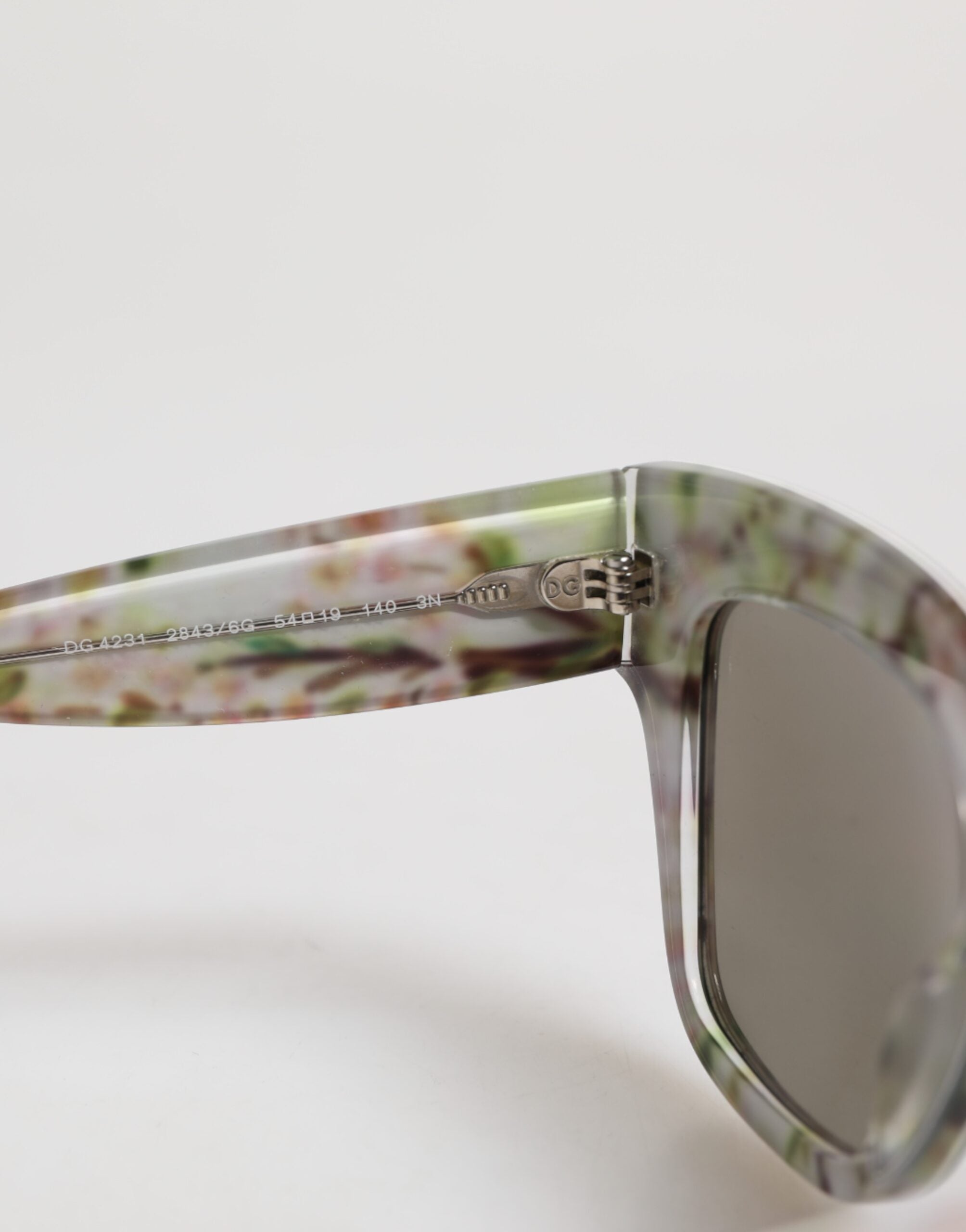 Dolce & Gabbana White DG4231F Floral Acetate Rectangle Shades Sunglasses -   -  Dolce & Gabbana.