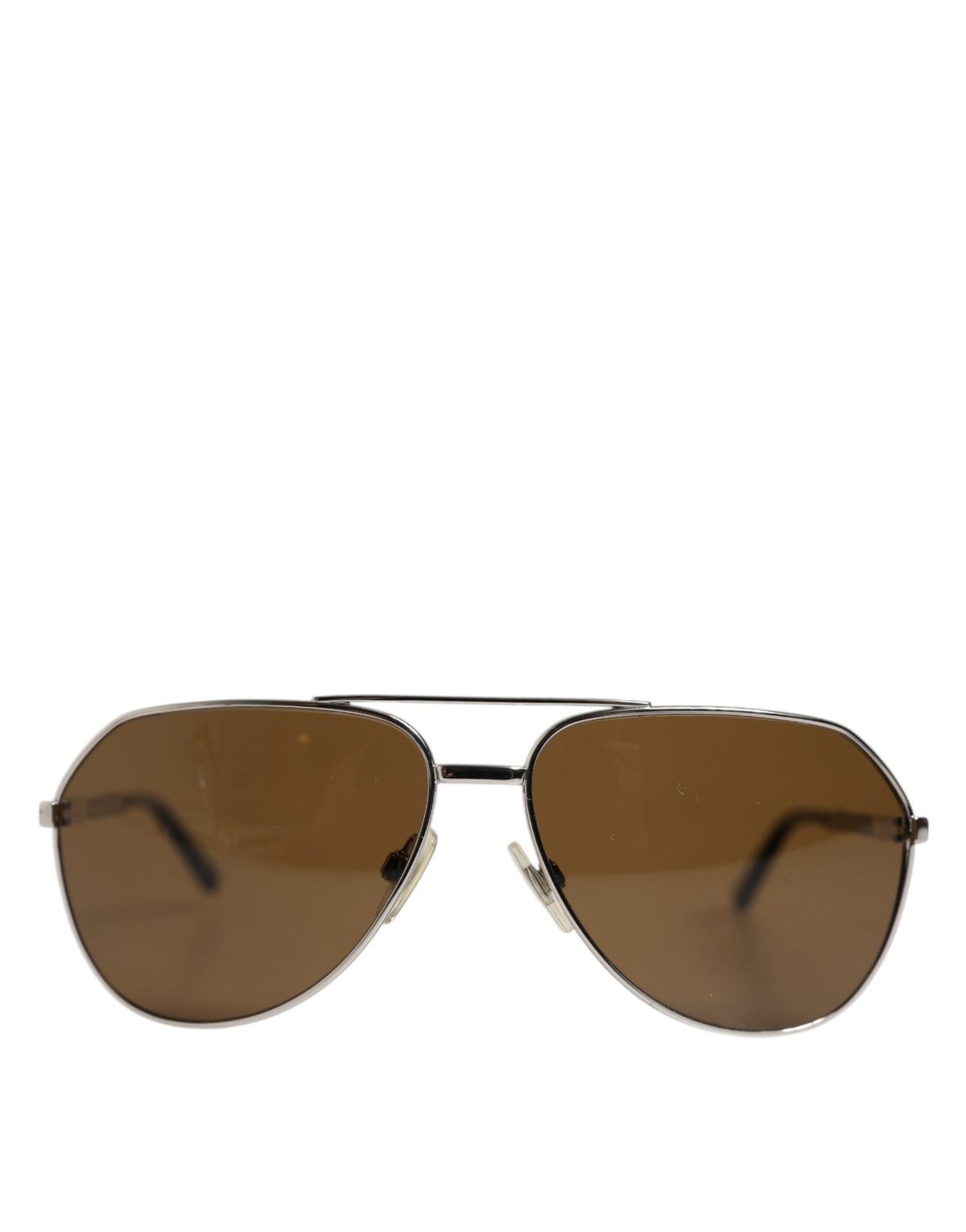 Dolce & Gabbana DG2073 Silver Steel Classic Pilot Brown Lens Sunglasses -   -  Dolce & Gabbana.