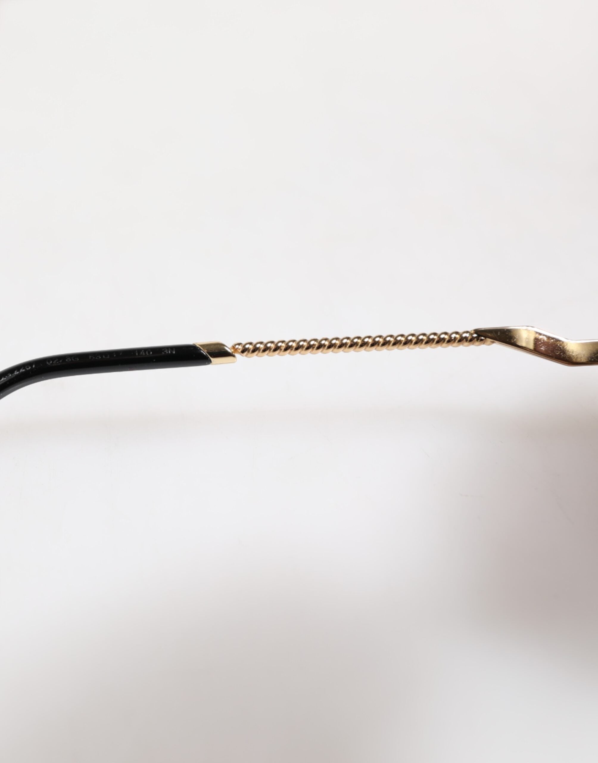 Dolce & Gabbana DG2267 Black Gold Metal Full Rim Square Sunglasses -   -  Dolce & Gabbana.
