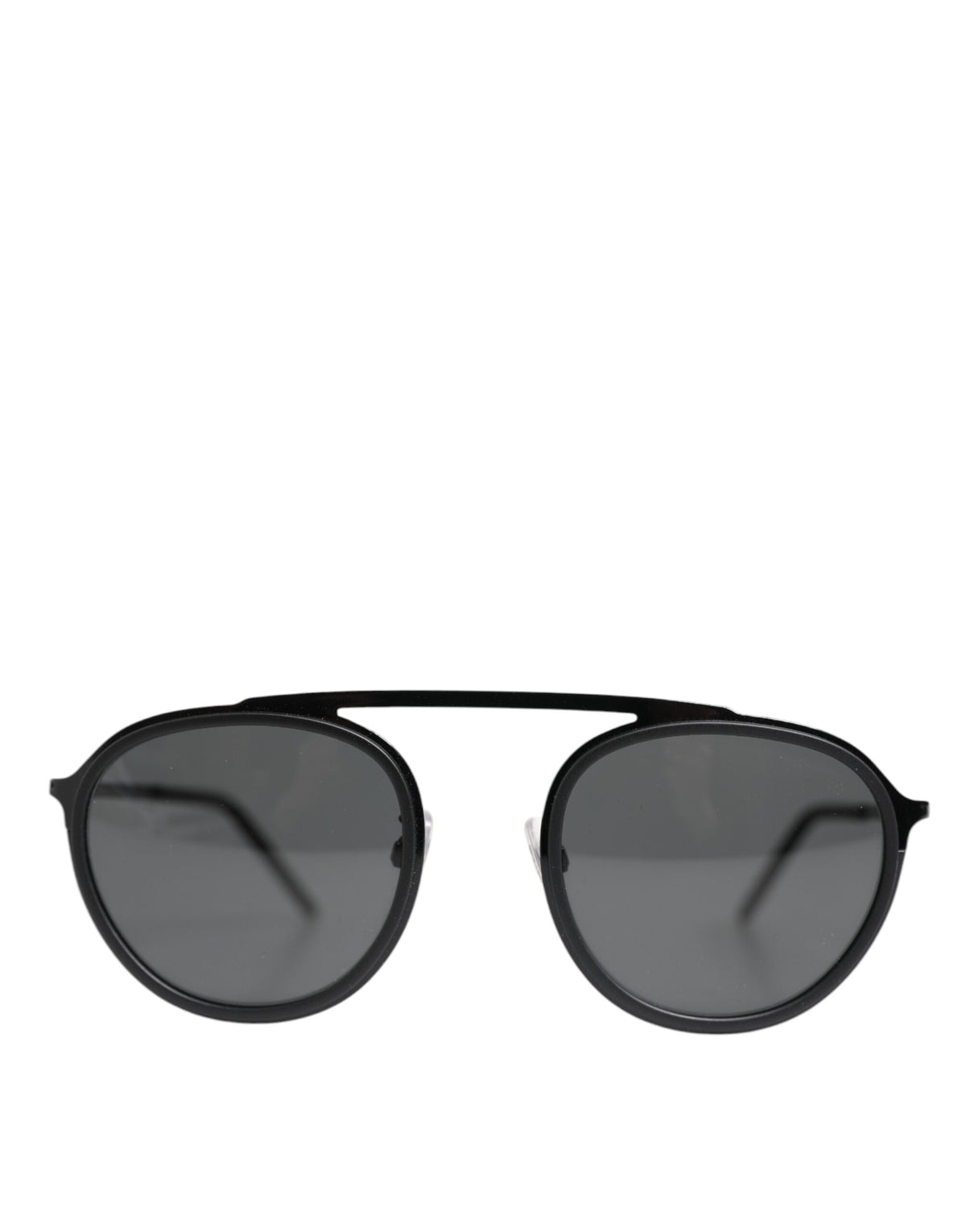 Dolce & Gabbana Matte Black DG2276 Metal Rim Round Shades Sunglasses -   -  Dolce & Gabbana.